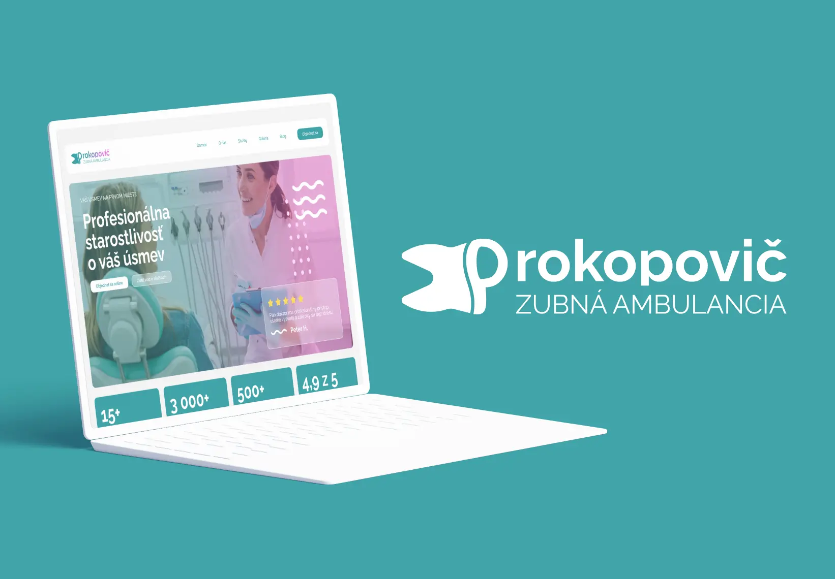 Web pre zubnú ambulanciu Prokopovič