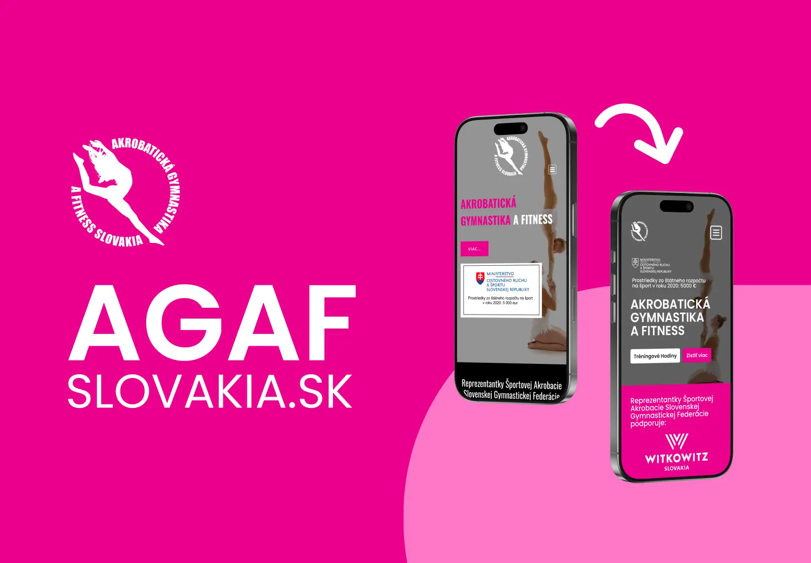 Redesign webu pre športový klub