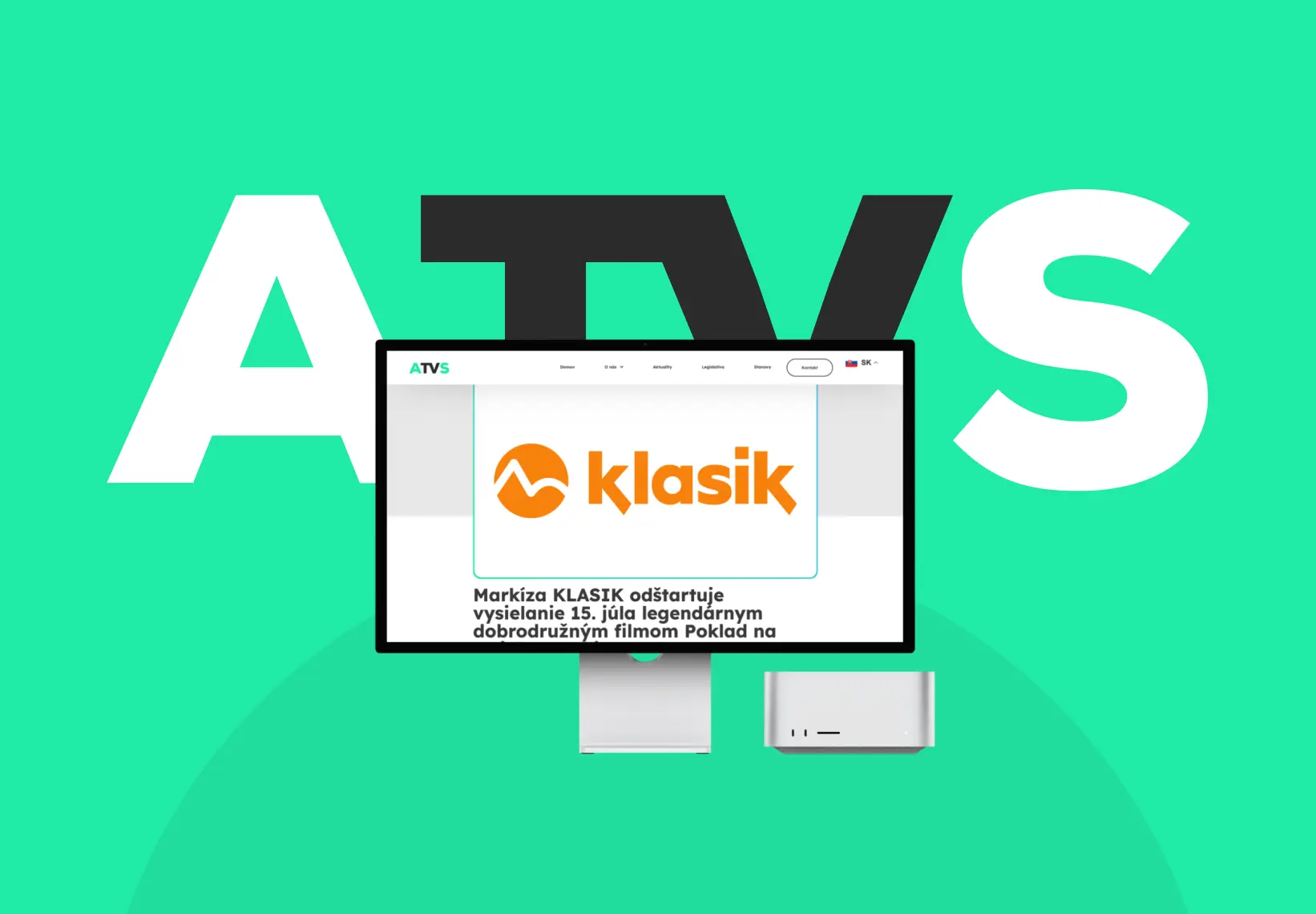 Web pre Asociáciu Televizných Vysielateľov Slovenska